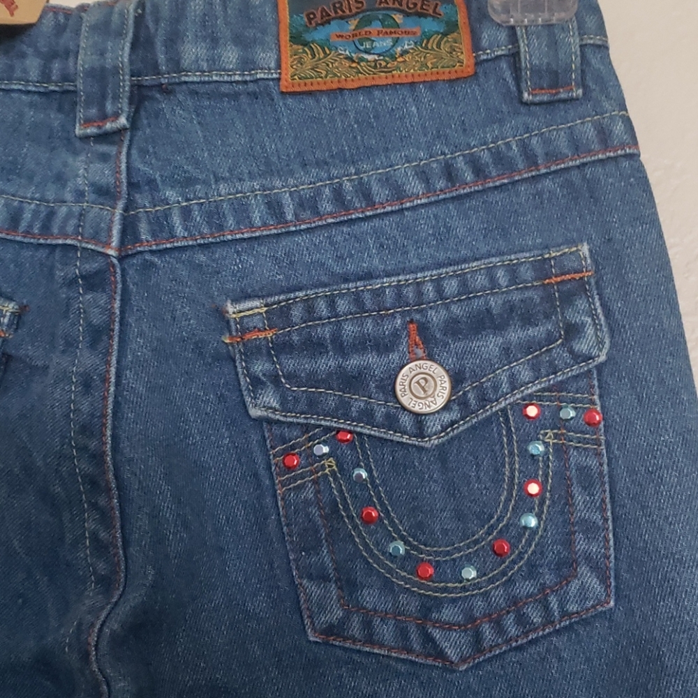Flared Jeans with Colored Sequins - Picture 6 of 8